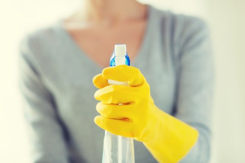 A follow-up review step in the cleaning complaints process