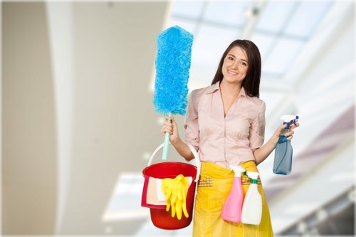 Careful inspection and cleaning of a rug in a central London property