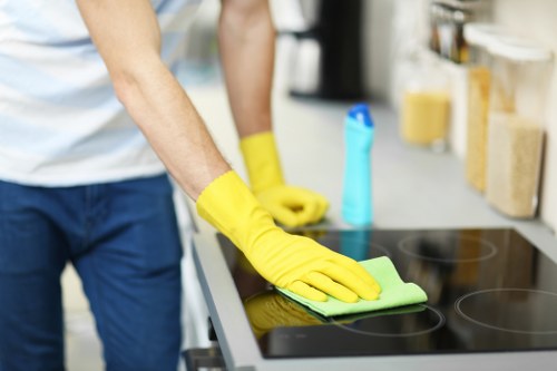 Cleaning dust and residue after renovation in Soho